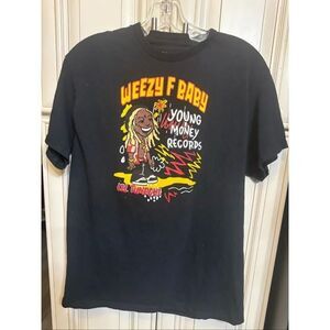 Reason Lil Wayne Youth Real G's Graphic Short Sleeve T-Shirt Black Size 18